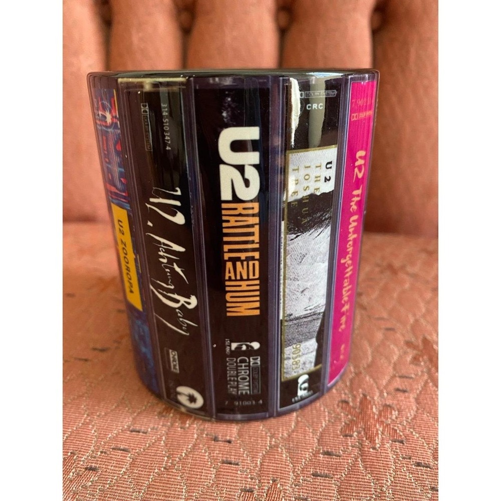 U2 POP Band Mug Cassette Tape Design